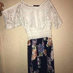 Half lace dress